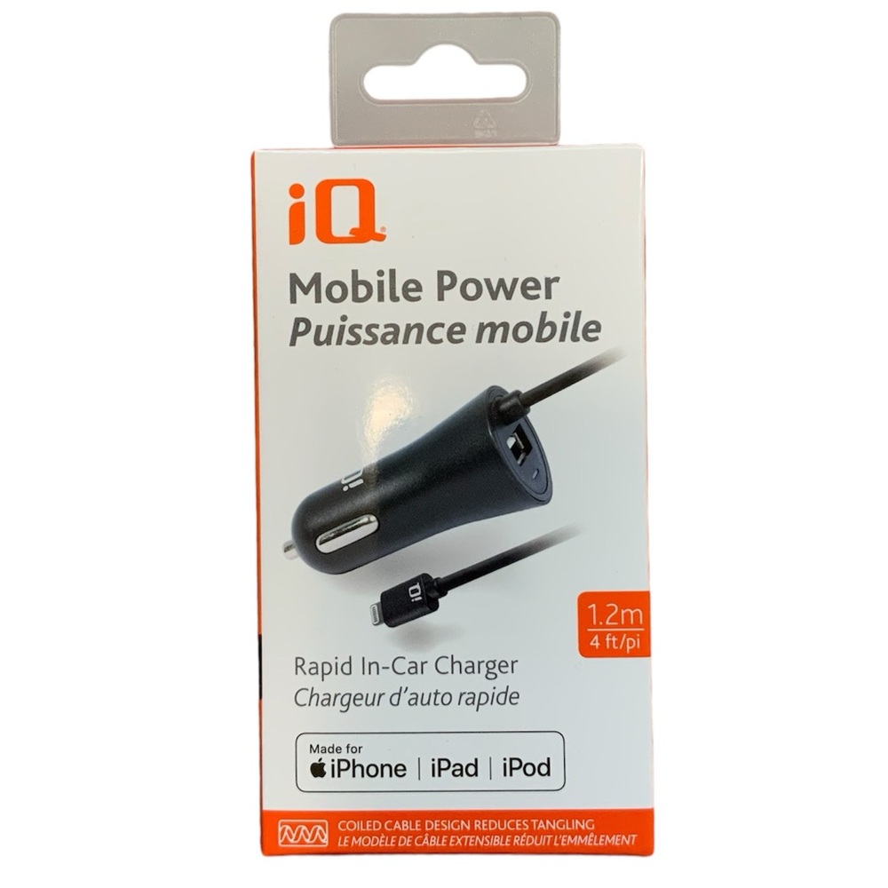 iQ Mobile Dual Power Rapid In-Car Charger BNIB